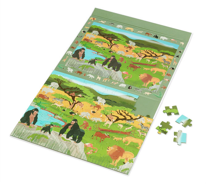 Scratch, 2 w 1 Puzzle magnetyczne i gra obserwacyj