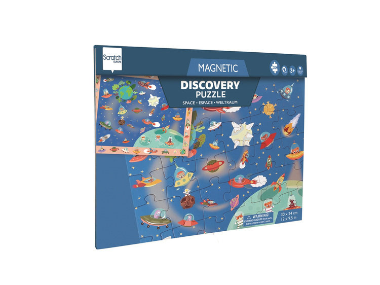 Scratch, 2 w 1 Puzzle magnetyczne i gra obserwacyj