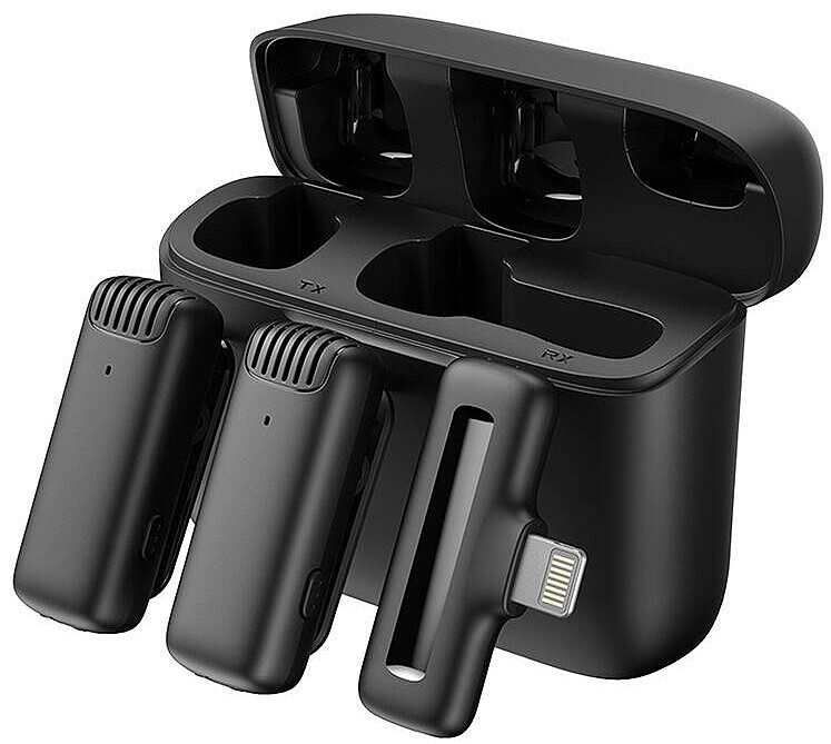 Mikrofon z etui ładującym Apexel APL-MIC014 lightning