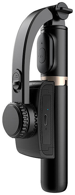 Gimbal / statyw z lampą Apexel Q08d Czarny