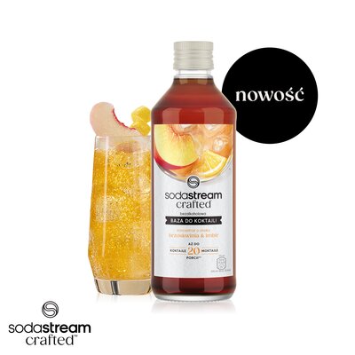 Syrop SODASTREAM Crafted Brzoskwinia i Imbir 330 ml