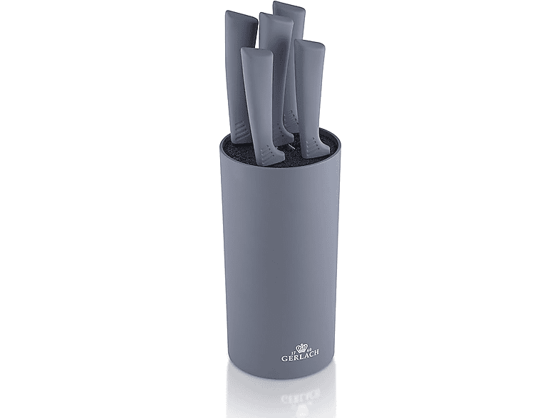 Zestaw noży w bloku GERLACH Smart Grey 5 szt.