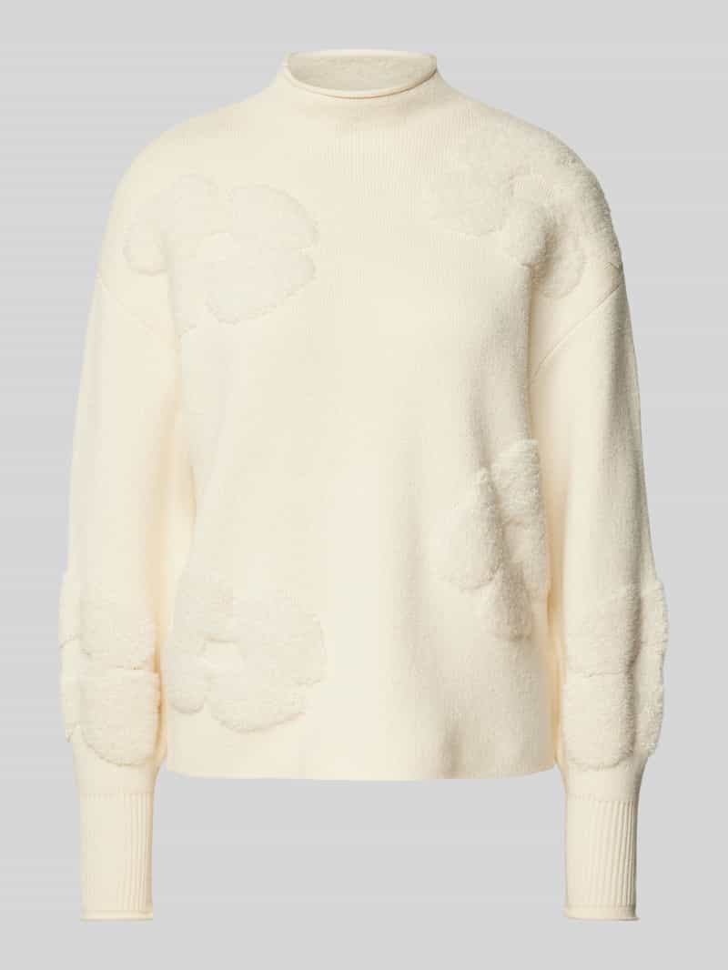 Sweter z dzianiny z golfem