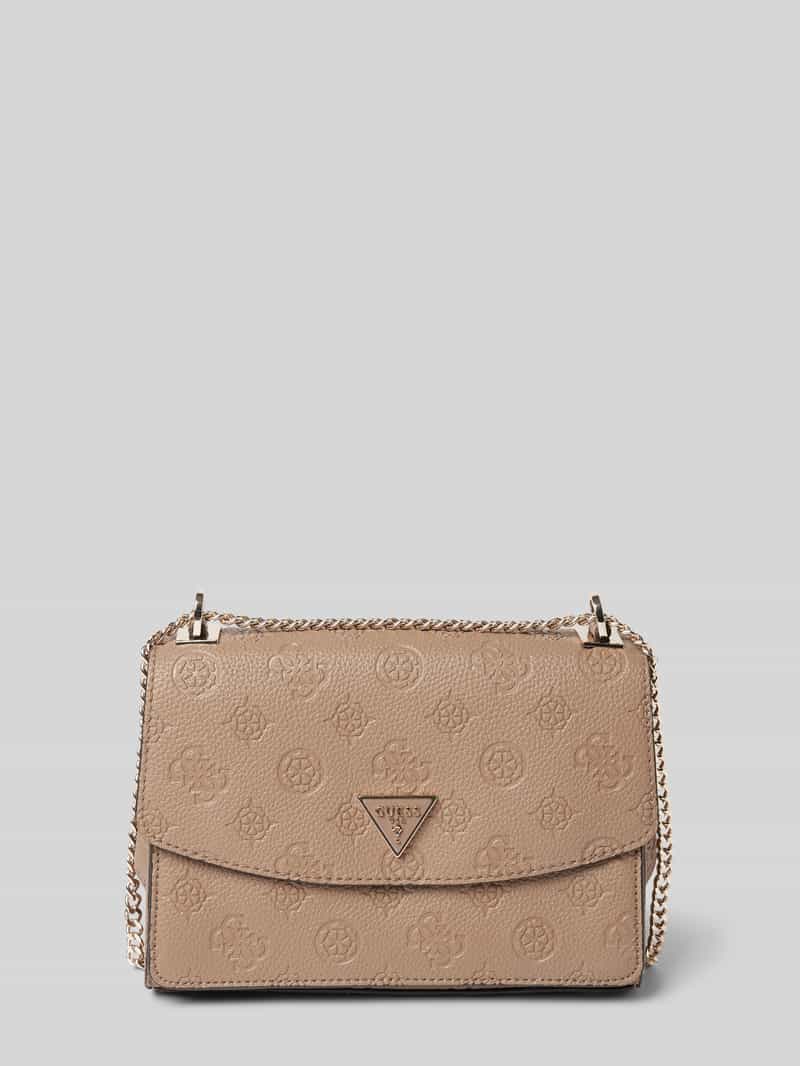 Torba na ramię z fakturowanym wzorem z logo model ‘CRESIDIA’