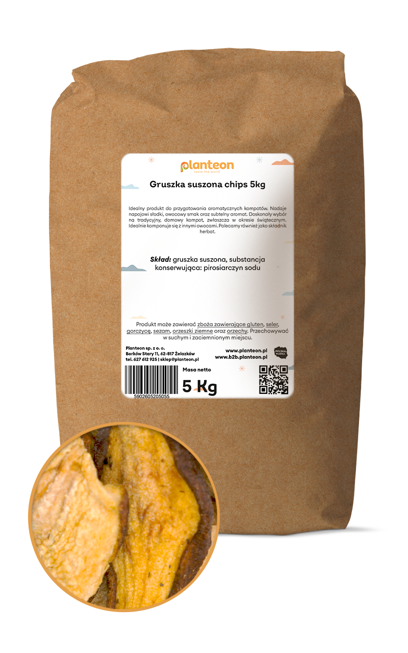 Gruszka suszona chips 5kg