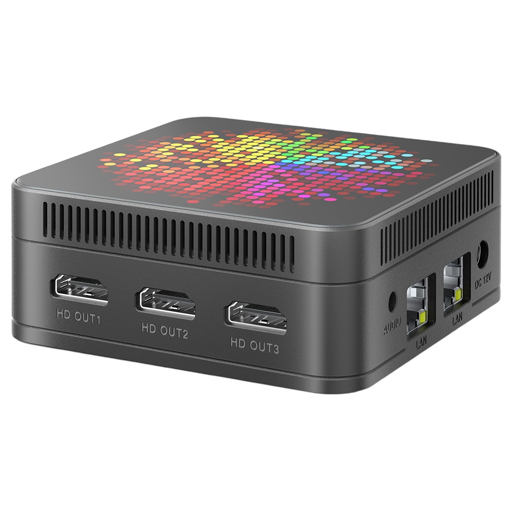 RUPA HSI-N95 Mini PC Intel N95 4 Cores Max 3 4GHz 8GB RAM 256GB SSD 3*HDMI 4K 60Hz Triple Screen Display WiFi 5 Bluetooth 5