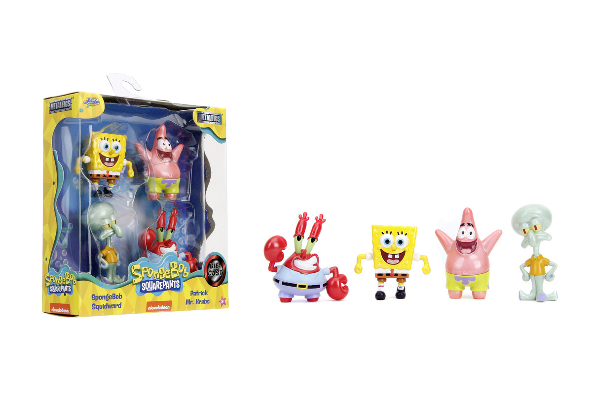 JADA FIGURKI SPONGE BOB 6cm ZESTAW 4szt 253252042