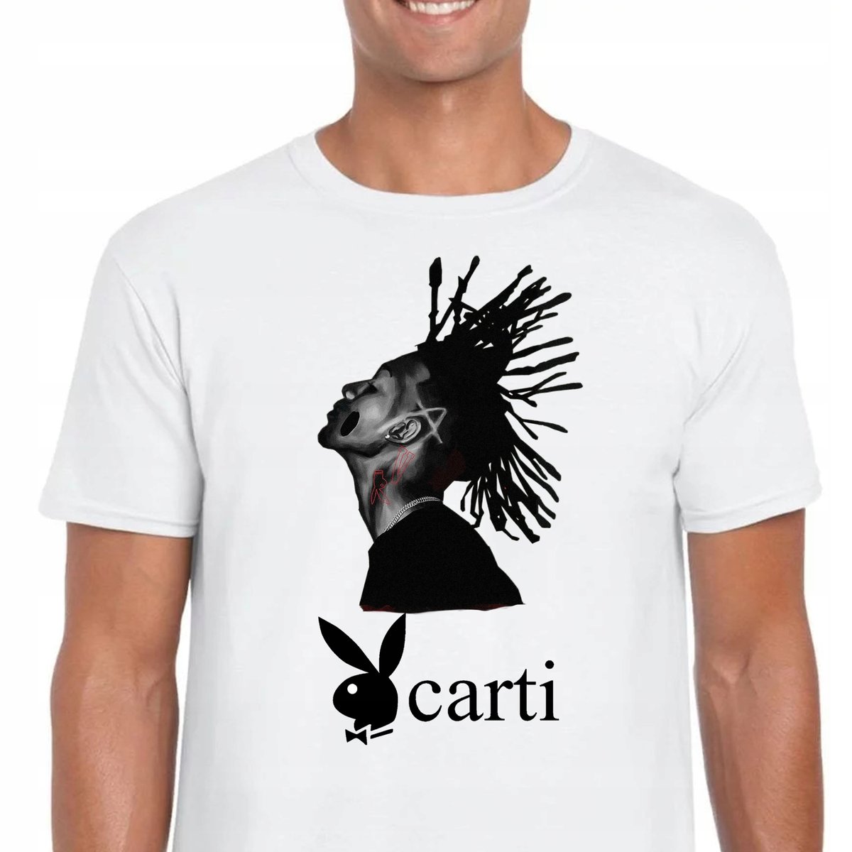 3347 KOSZULKA MĘSKA PLAYBOI CARTI RAP XXL