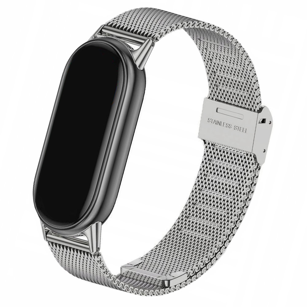 Opaska metalowa do Xiaomi Mi Band 8 i Mi Band 9 (Srebrny)