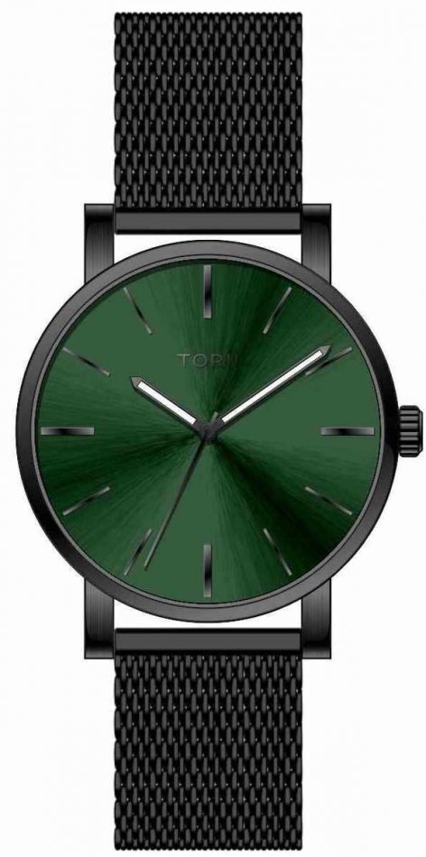 Zegarek męski TORII B45BG.FG zielony klasyczny