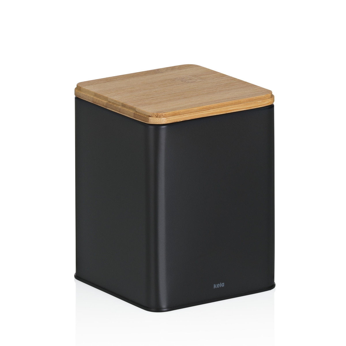 Pojemnik kuchenny, metal/bambus, 1,4 l, 11,5 x 11,5 x 14,5 cm / Kela