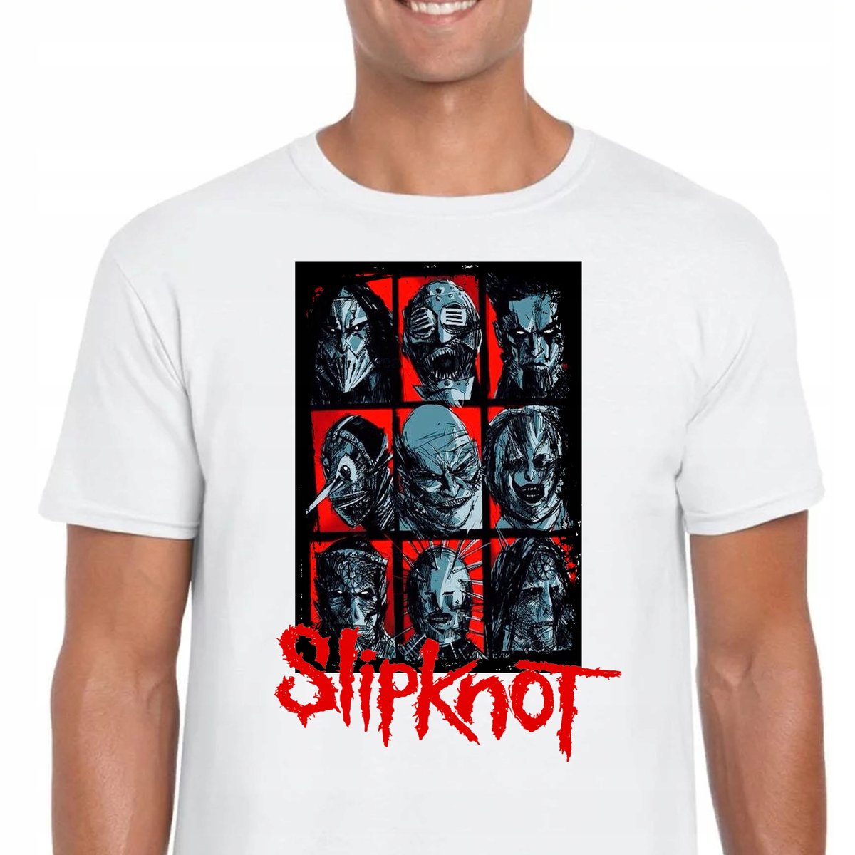 3348 KOSZULKA SLIPKNOT Heavy Metal ROCK HORROR XL