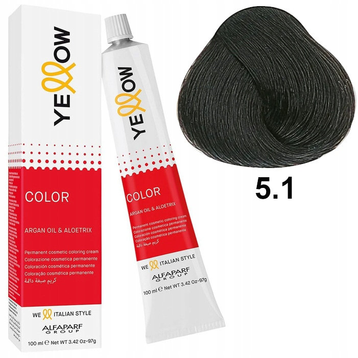 Alfaparf YELLOW Color Permanent 5.1 Farba 100ml