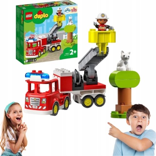 LEGO DUPLO - WÓZ STRAŻACKI 10969+KARTKA ELEKTRONICZNA