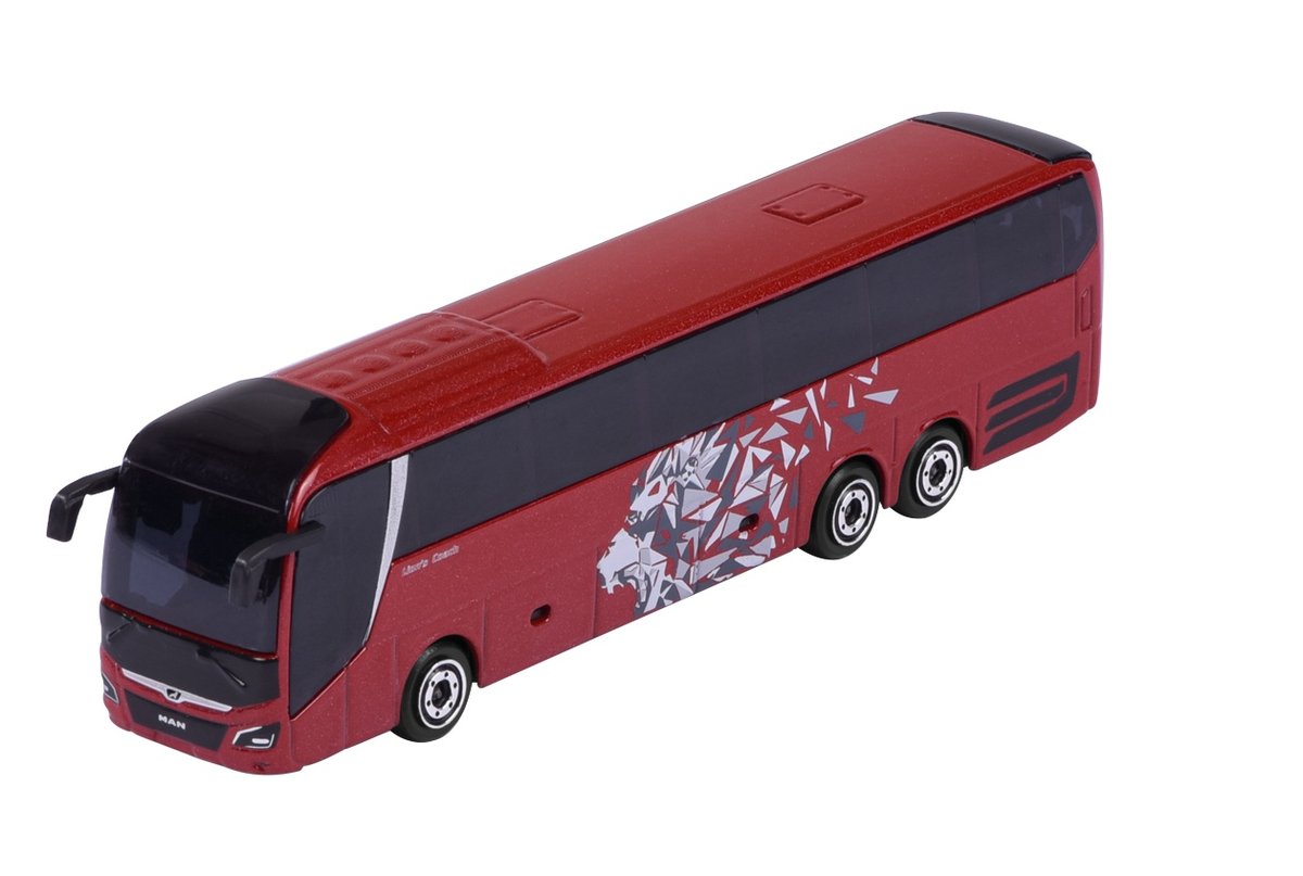 MAJORETTE CITY BUS MAN LION'S COACH L CZERWONY Z LWEM 1:100 212053159