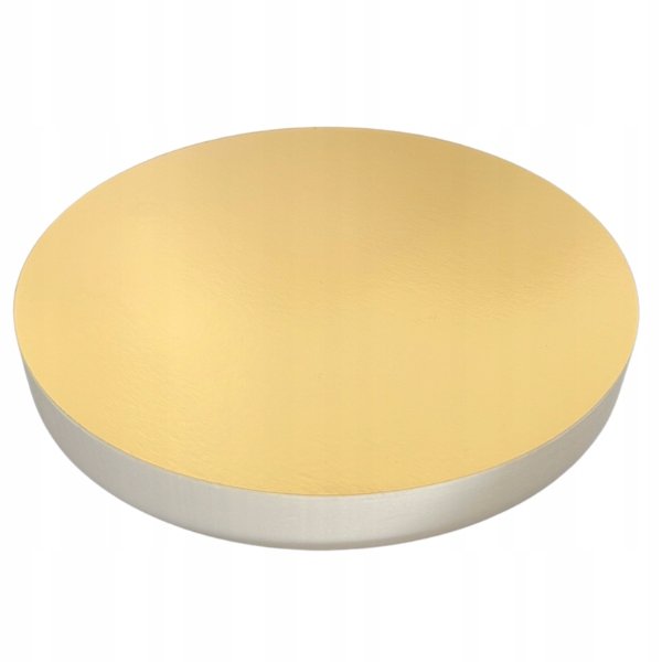 PODKŁAD CUKIERNICZY POD TORT STYRODUR OKRĄGŁY GRUBY WYTRZYMAŁY ZŁOTY 28 cm