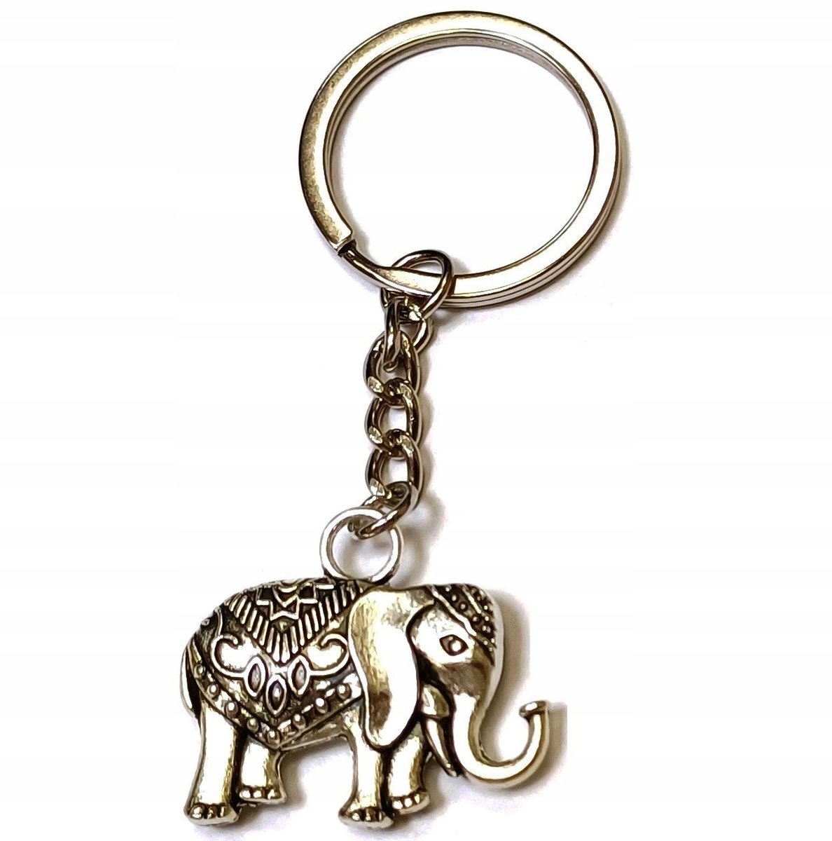 Brelok Breloczek Przywieszka Do Kluczy Słoń, Słonik Na Szczęście Dwustronny
