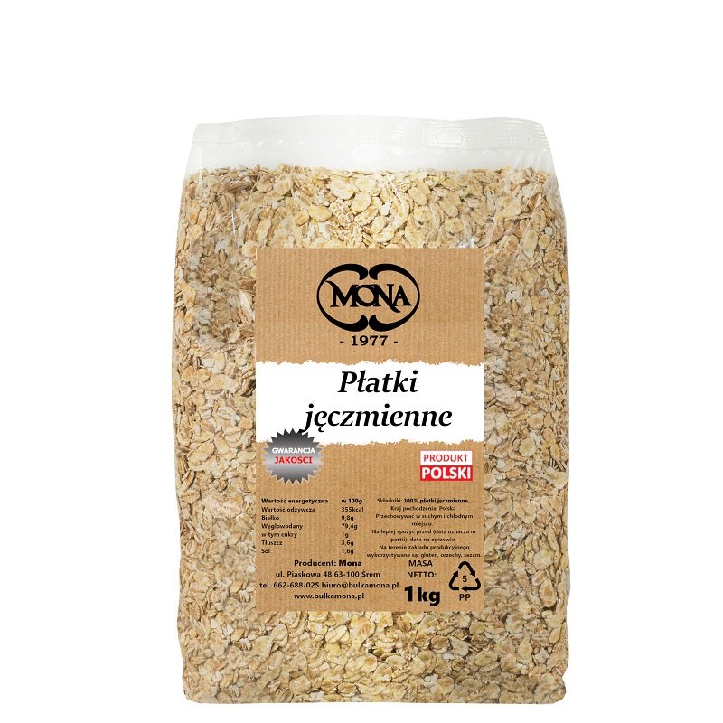 Płatki Jęczmienne 1kg MONA