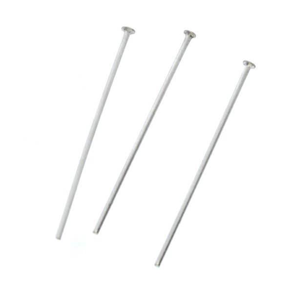 Gwoździe Montażowe Jubilerskie Kolor Srebrny 20mm-Opakowanie ~ 30 g