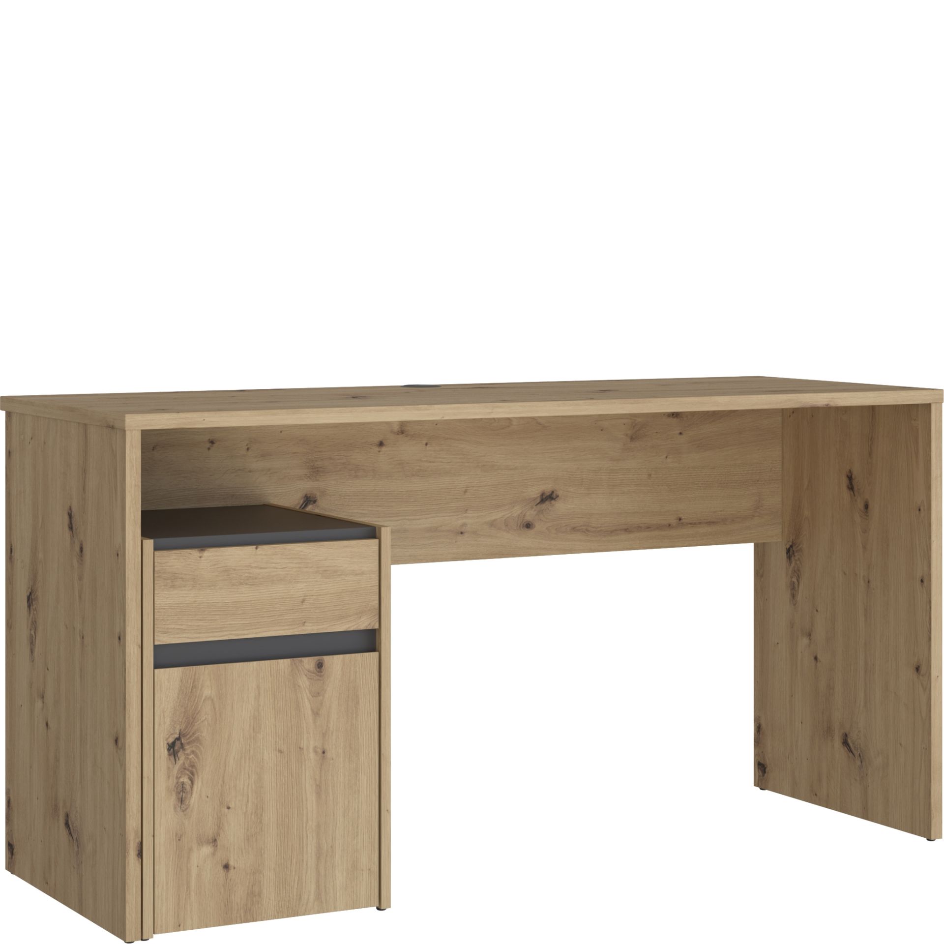 Biurko 140 cm Modultrick Dąb Artisan MDUB112-C827 Forte Dąb Artisan, Szary