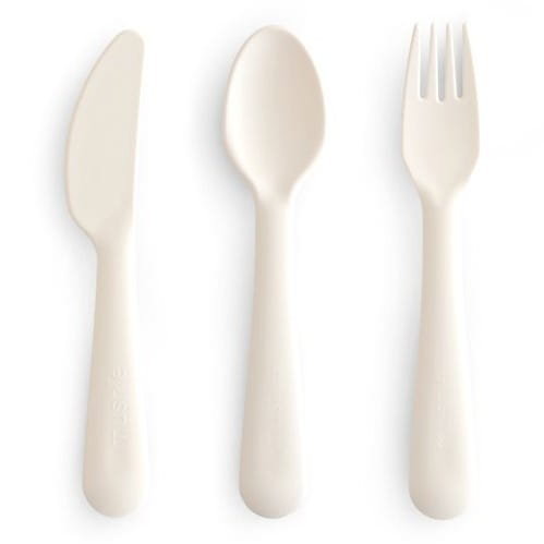 Zestaw sztućców dziecięcych Ivory, Mushie