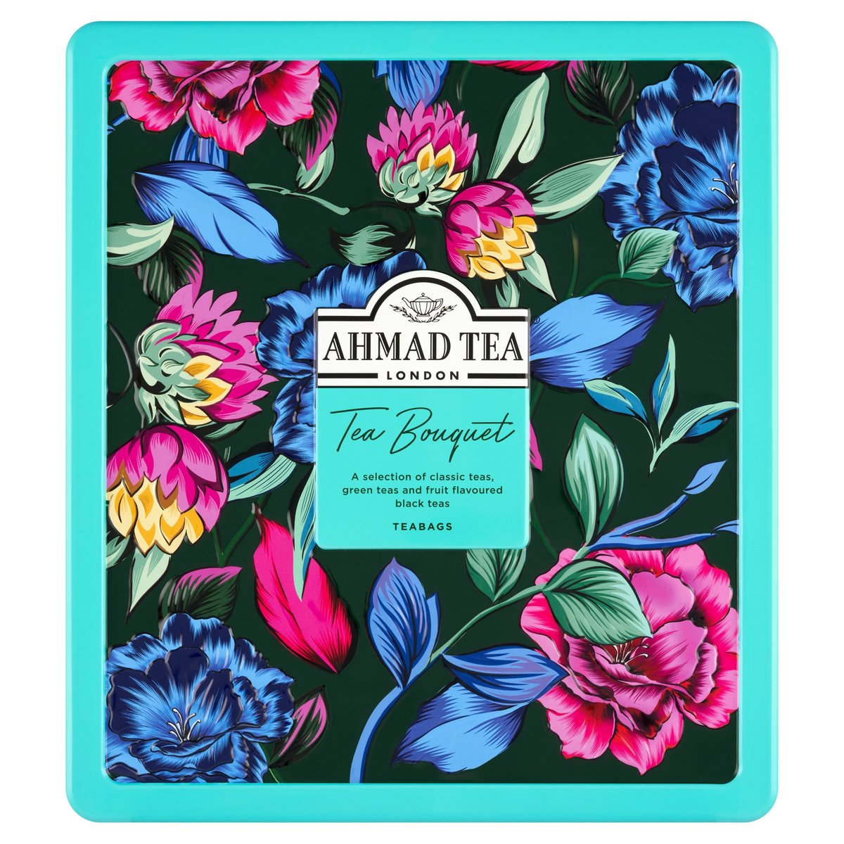 Ahmad Tea Bouquet 72 herbaty w metolowej bombonierce 9 smaków x 8 herbat