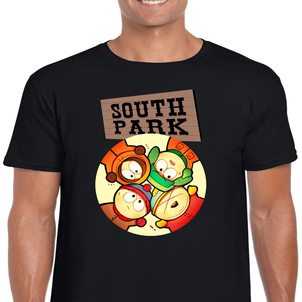 KOSZULKA Miasteczko South Park CARTMAN M CZARNA 3352