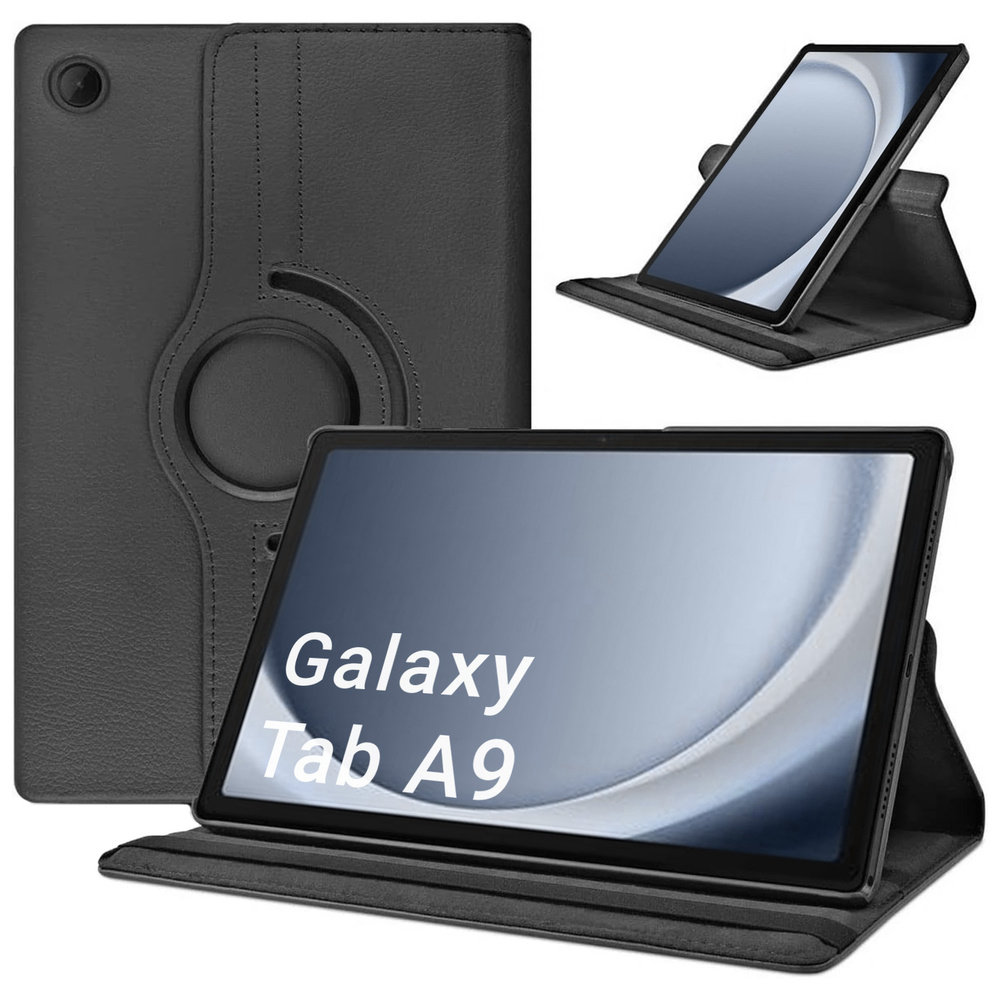 Etui Obrotowe 360 do Samsung Galaxy Tab A9 8.7 X110/X115 (Czarne)