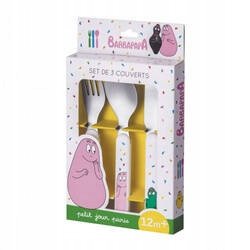 Zestaw sztućców dla dziecka, 3 el., Barbapapa | Petit Jour Paris