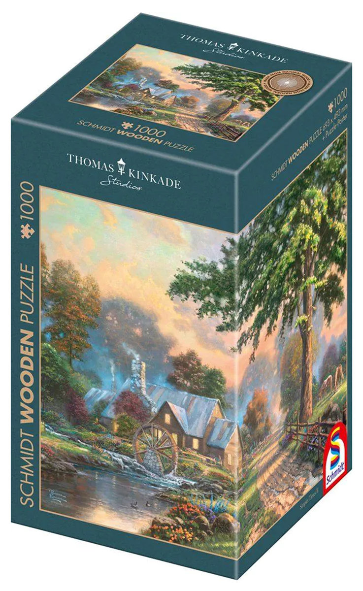 Schmidt, Puzzle PQ THOMAS KINKADE W starym młynie (drewniane), 1000 el.