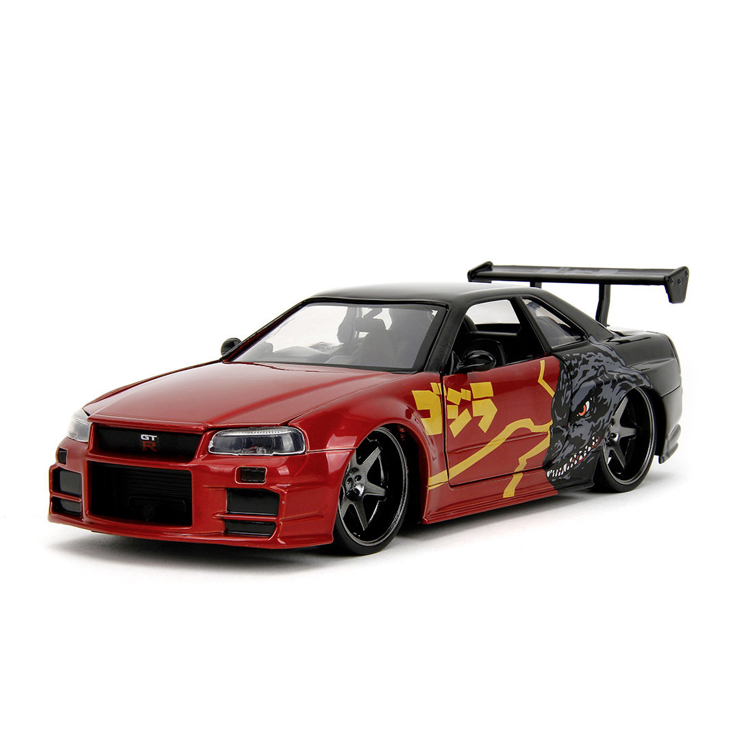 JADA GODZILLA 2002 NISSAN SKYLINE GT-R R34 1:24 253253024