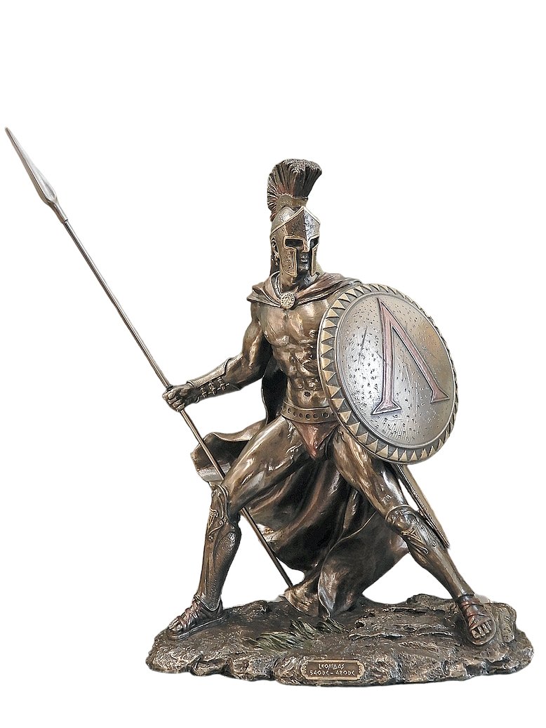 FIGURKA LEONIDAS KRÓL SPARTY PREZENT DLA ŻOŁNIERZA OFICERA VERONESE 34 cm