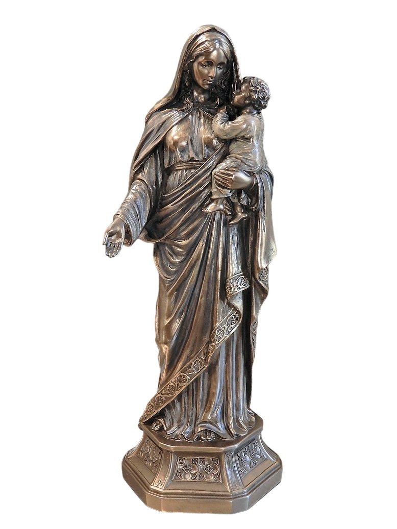 MATKA BOSKA MARYJA Z DZIECIĄTKIEM PREZENT DLA KSIĘDZA FIGURKA VERONESE 28 CM