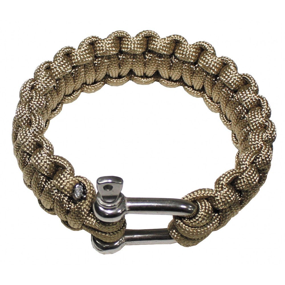Bransoleta z paracordu coyote metalowy zatrzask rozmiar L