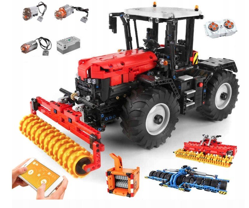 Klocki Traktor 4W1 Zdalnie Sterowany RC Zestaw