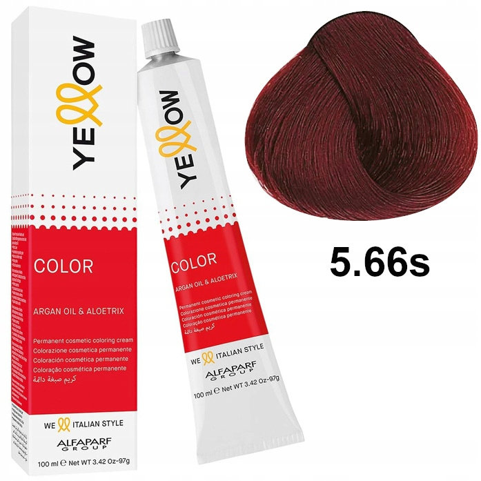 Alfaparf YELLOW Color Permanent 5.66s Farba 100ml