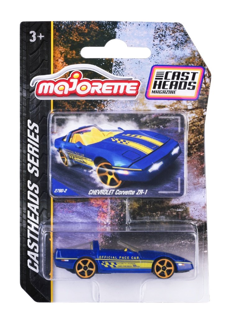 MAJORETTE CASTHEADS CHEVROLET CORVETTE ZR-1 NIEBIESKI 279D-2 1:59 212054210