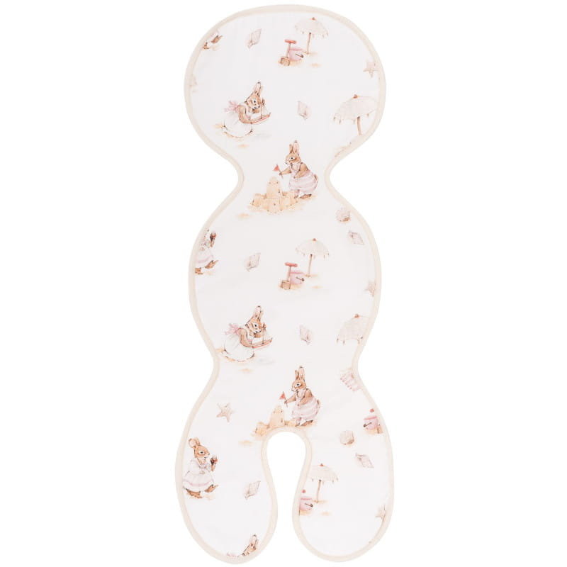 Bambusowa wkładka antypotowa do fotelika samochodowego 0-13 i 9-18 kg Saint Tropez Pink, Samiboo