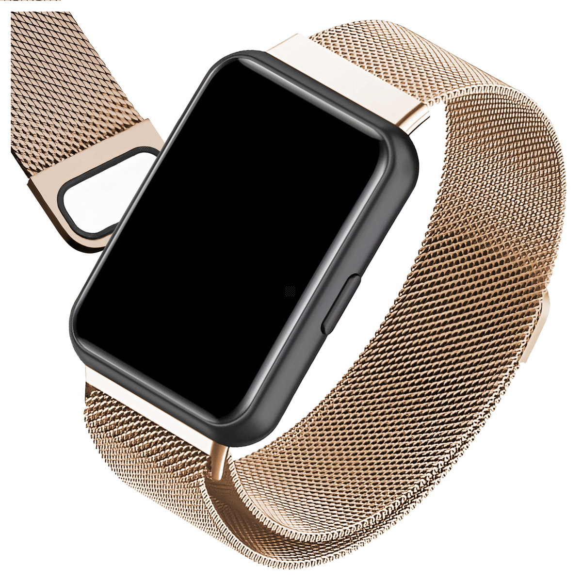 Pasek do Huawei Watch Fit 2 magnetyczny (Różowo-Złoty)