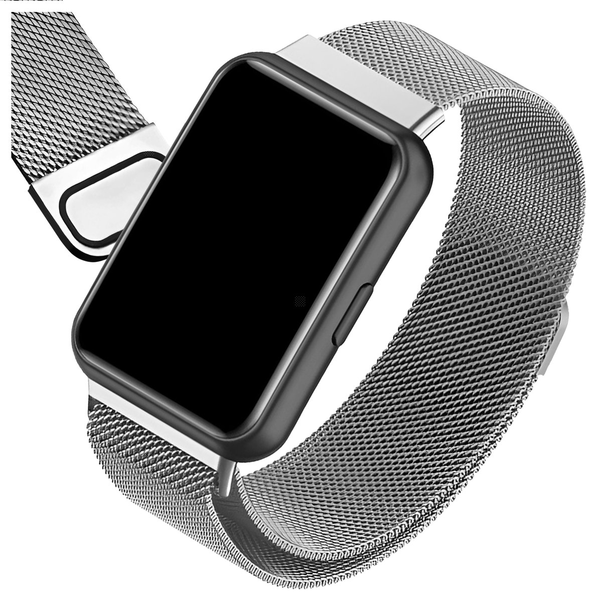 Pasek do Huawei Watch Fit 2 magnetyczny (Srebrny)