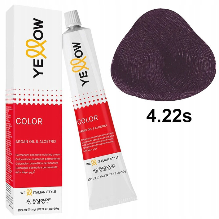 Alfaparf YELLOW Color Permanent 4.22s Farba 100ml