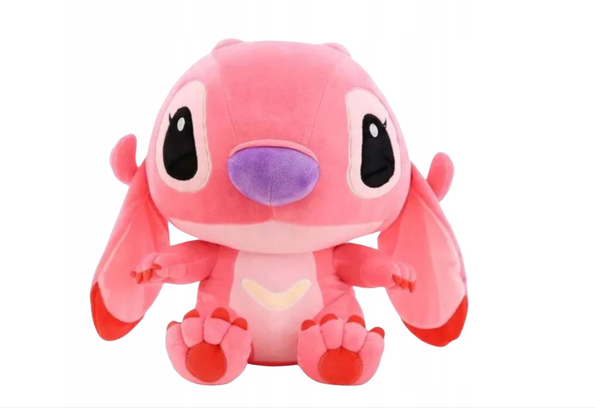 MASKOTKA RÓŻOWA LILO I STITCH MIŚ PRZYTULANKA PLUSZAK WALTA DISNEYA ANGEL 35CM