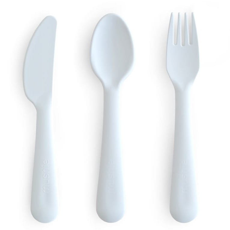 Zestaw sztućców dziecięcych Powder Blue, Mushie