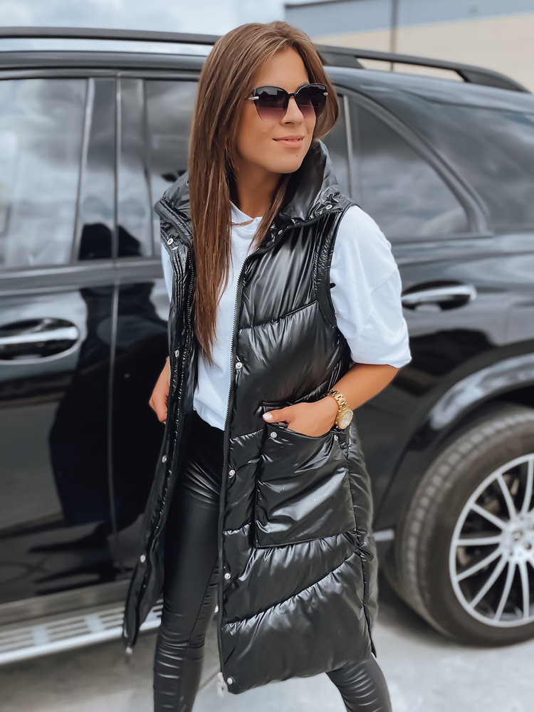 Kamizelka damska pikowana MARIEL czarna Dstreet TY3017-S