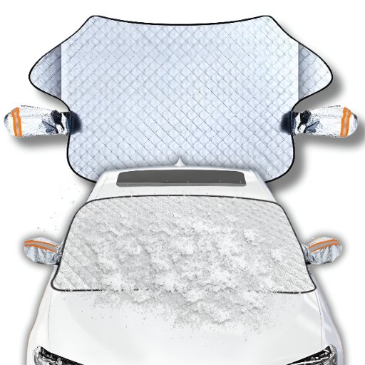 MATA OSŁONA ANTYSZRONOWA NA PRZEDNIĄ SZYBĘ LUSTERKA SAMOCHODU Z ODBLASKAMI