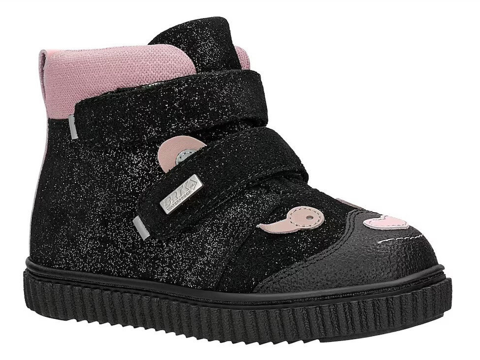 Buty dziewczęce zimowe Bartek 8400661 botki ocieplane wełną membrana-31