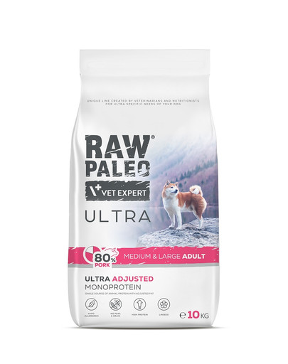 RAW PALEO Ultra Pork Medium&Large Adult 10 kg 