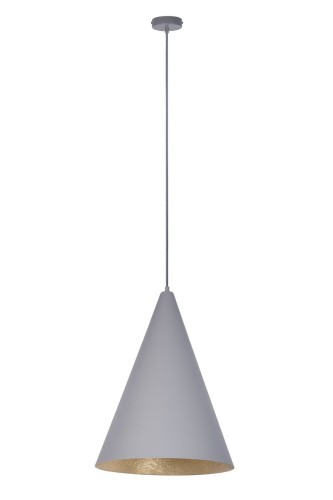 Vesuvio D35 lampa wisząca 1xE27 szara/złota 41046