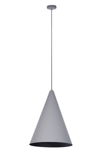 Vesuvio D35 lampa wisząca 1xE27 szara/czarna 41051