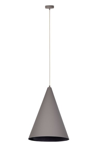 Vesuvio D35 lampa wisząca 1xE27 taupe/czarna 41061
